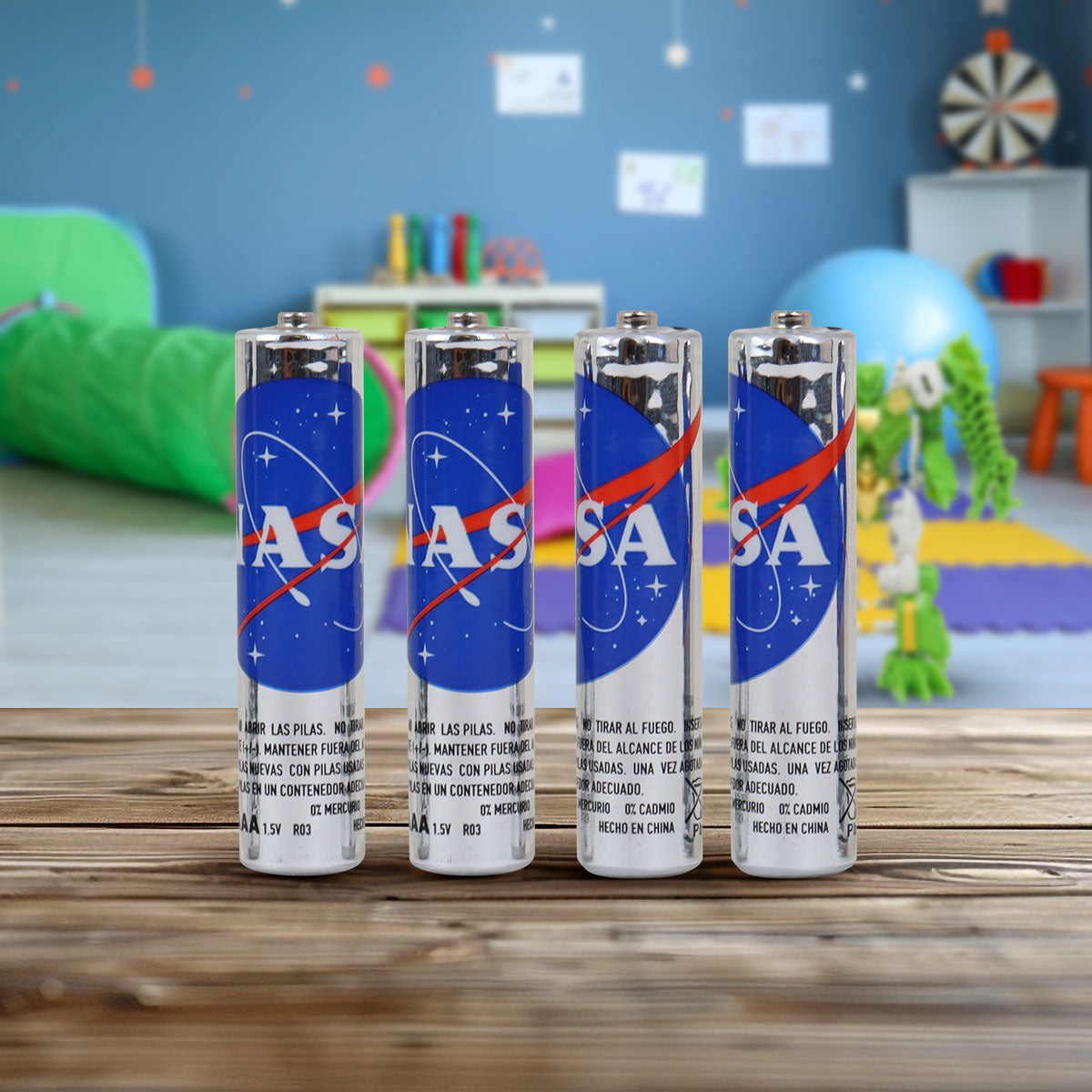 Pilas AA de Alta Duración, NASA, 4 pzas