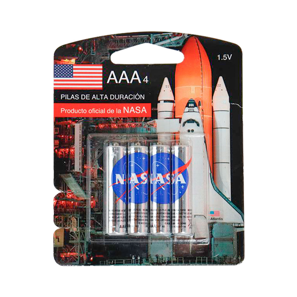 Pilas AAA4 de Alta Duración, NASA, 4 pzas