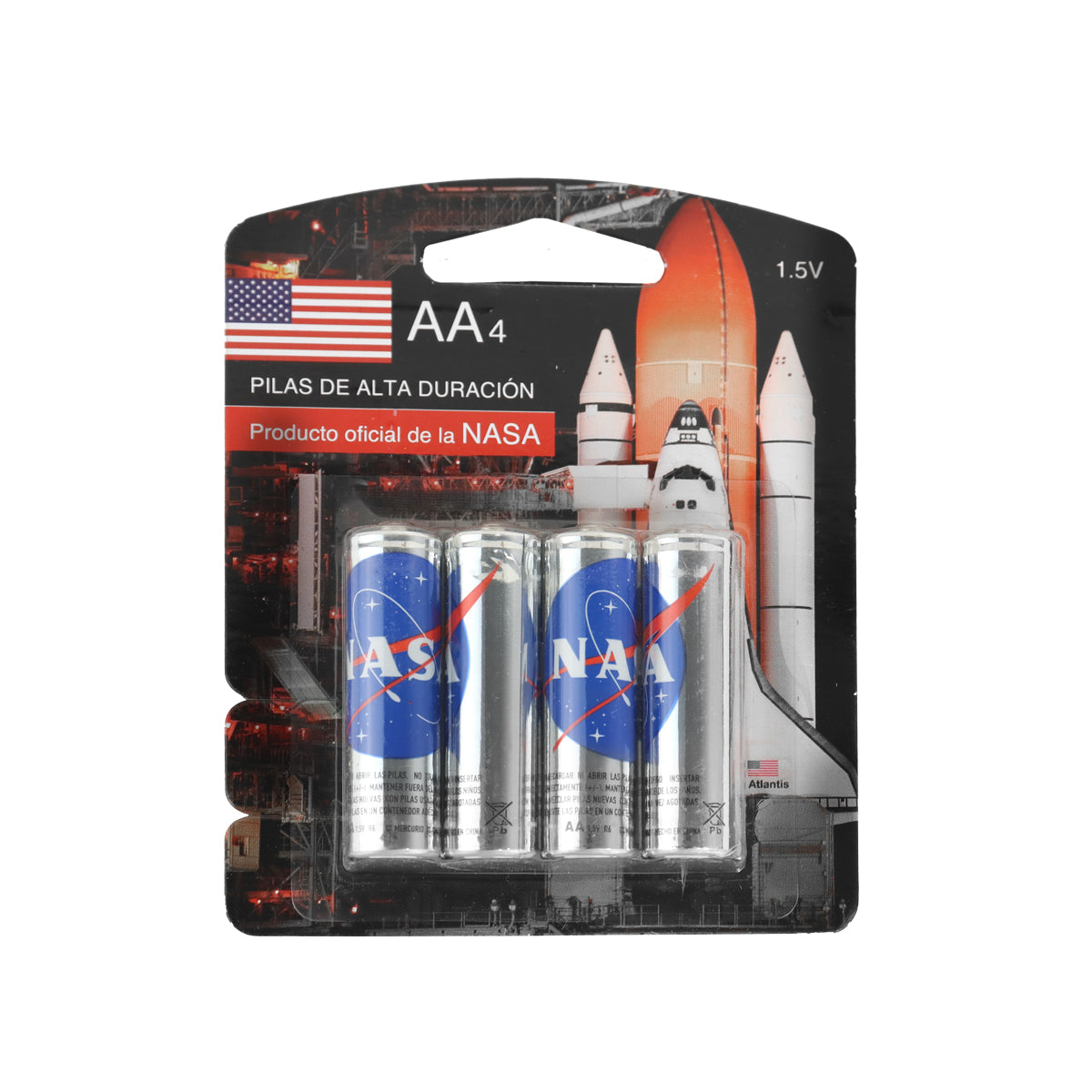 Pilas AAA4 de Alta Duración, NASA, 4 pzas