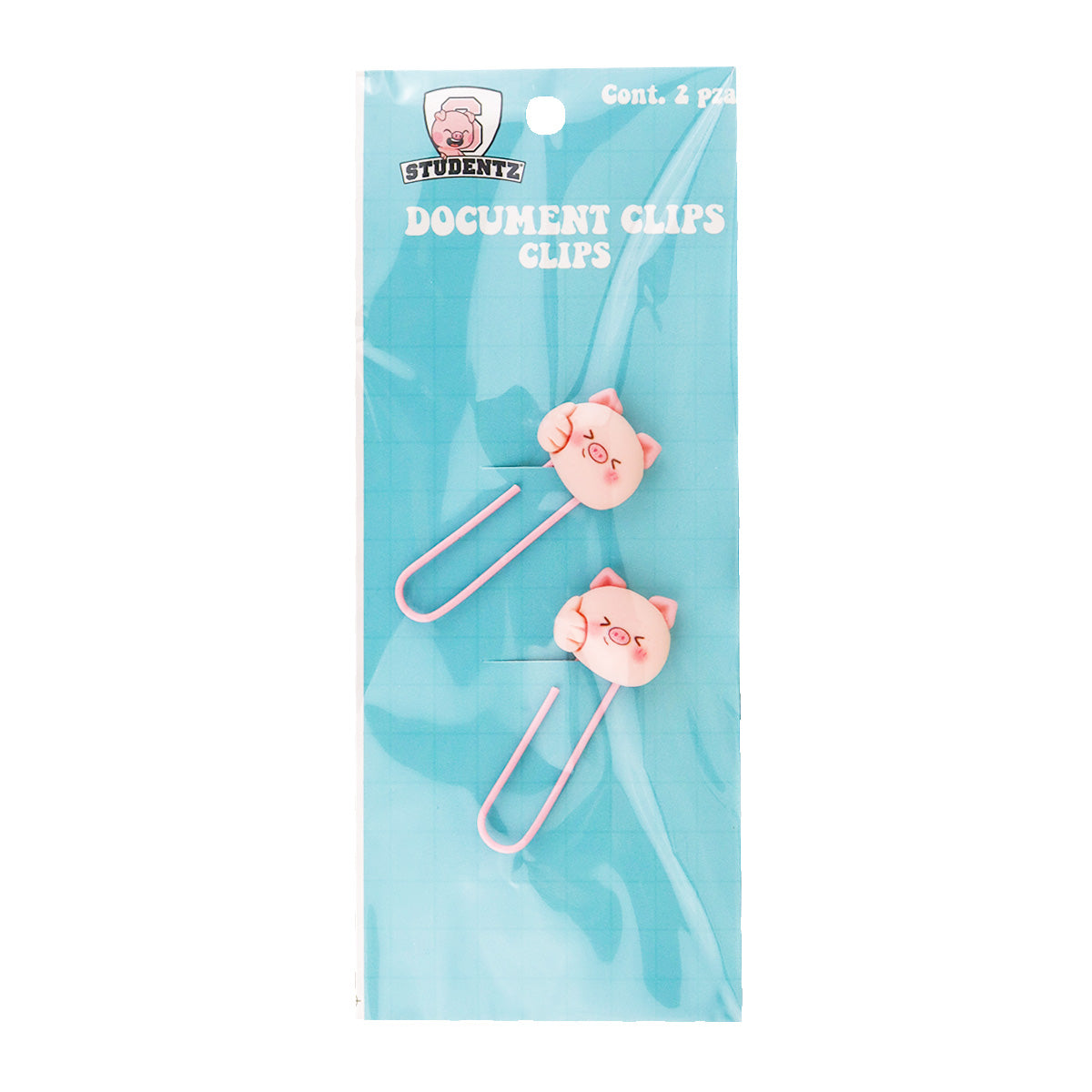 Clips con Diseño de Puerquitos, 2 pzas