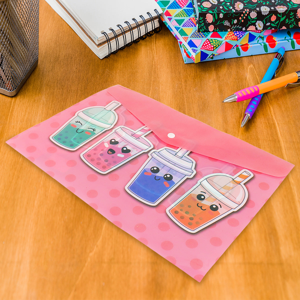 Carpeta Organizador de Documentos, color Rosa