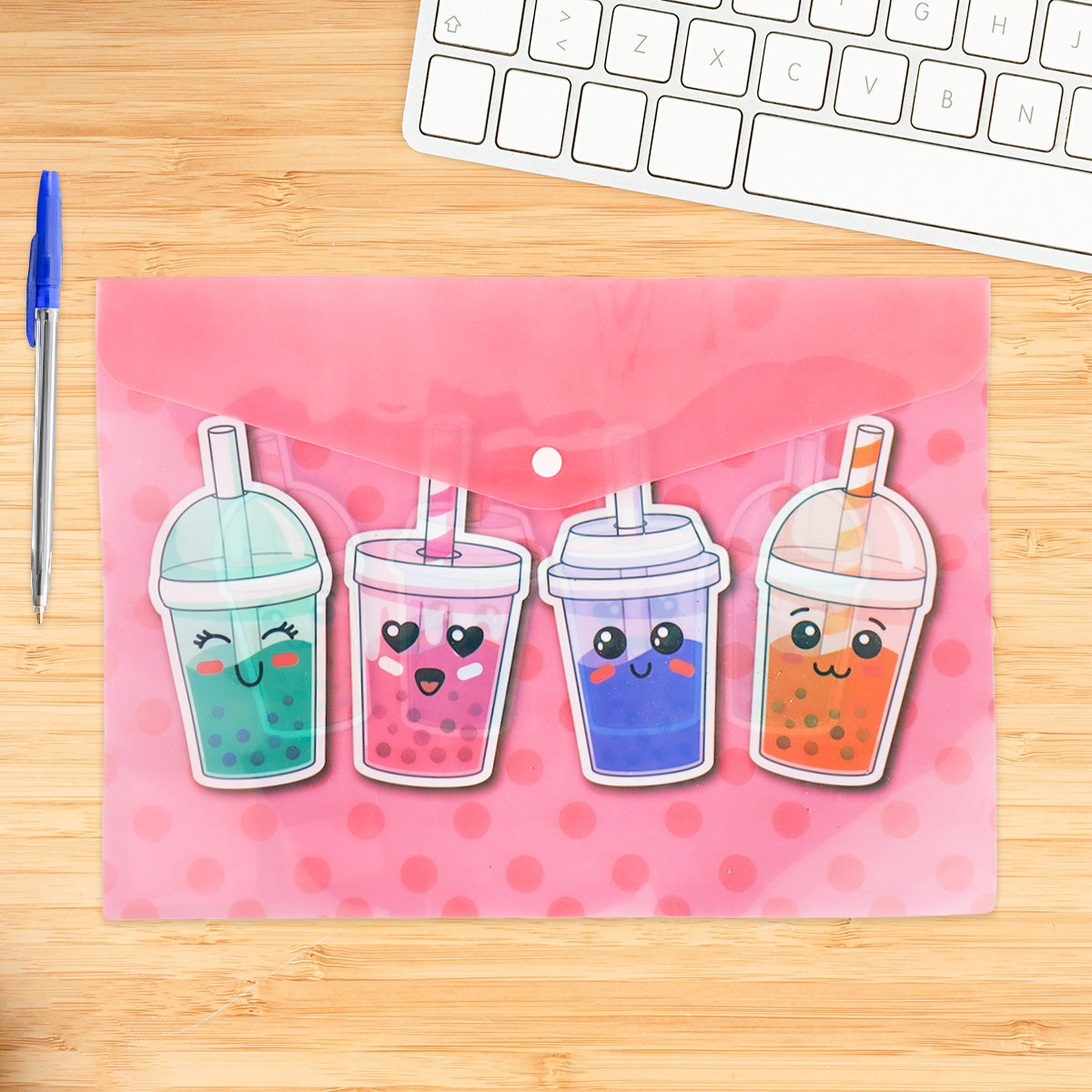 Carpeta Organizador de Documentos, color Rosa