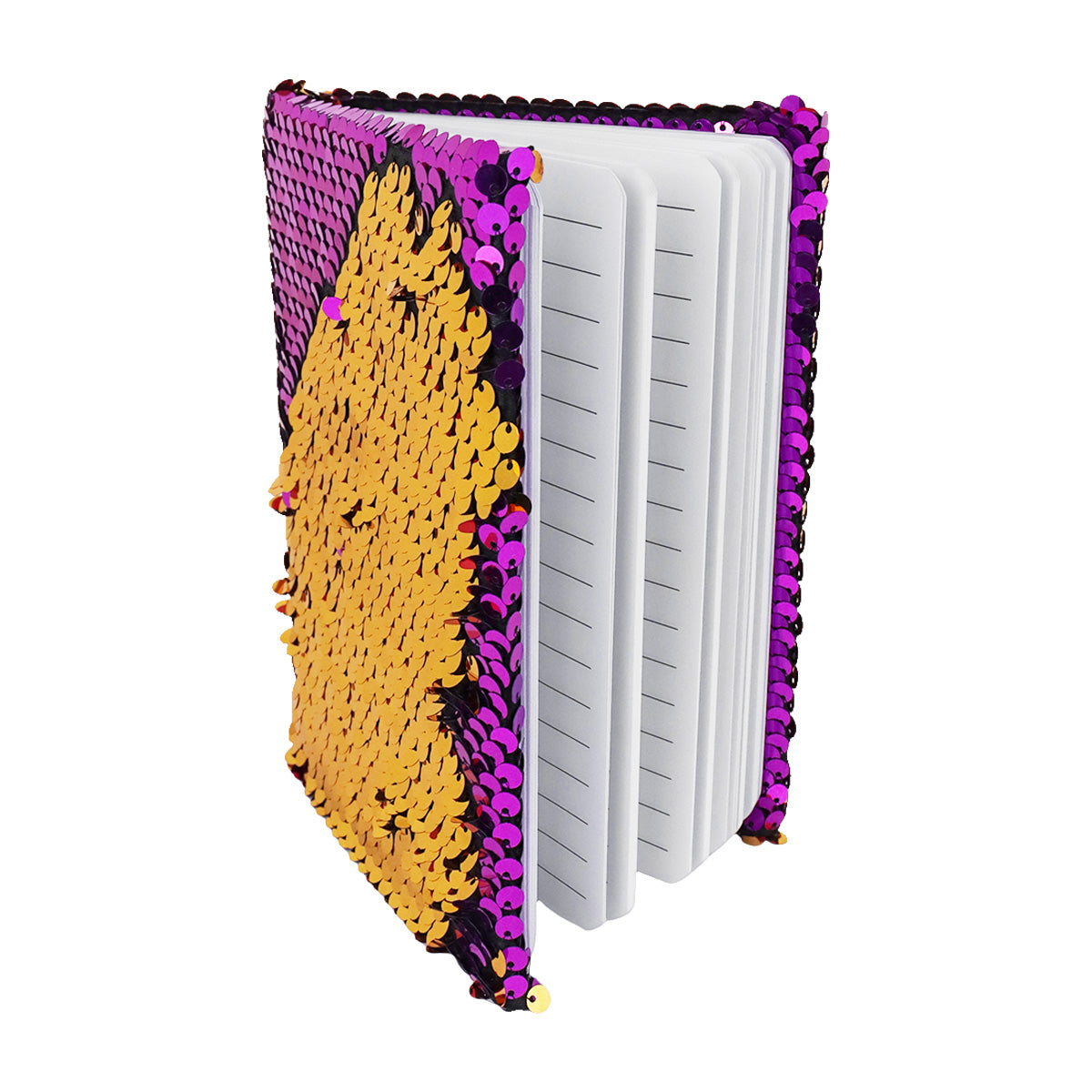 Libreta con Lentejuelas color Morado
