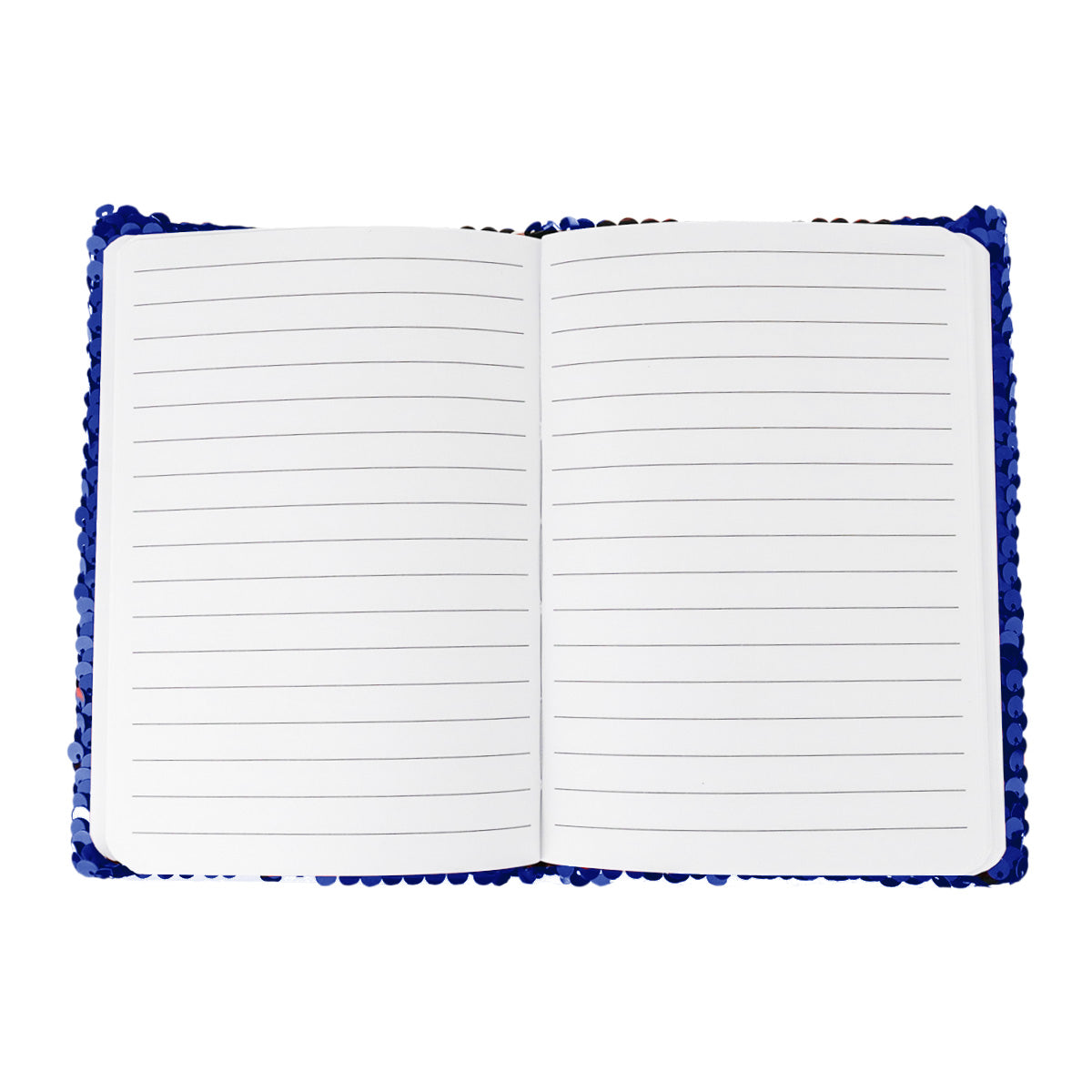 Libreta con Lentejuelas color Azul Rey