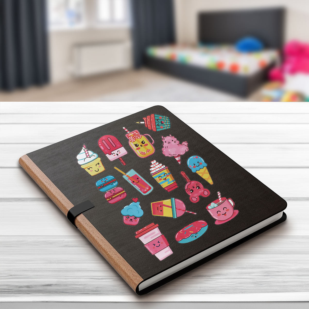 Stickers con Adhesivo en Forma de Postres