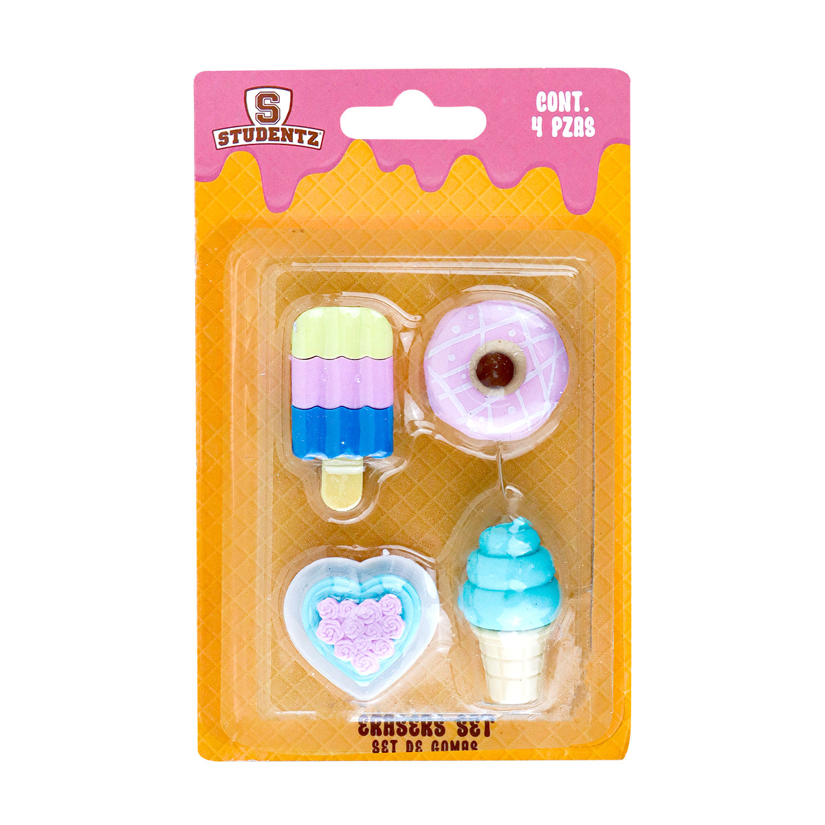 Set de 4 Gomas en Forma de Postres