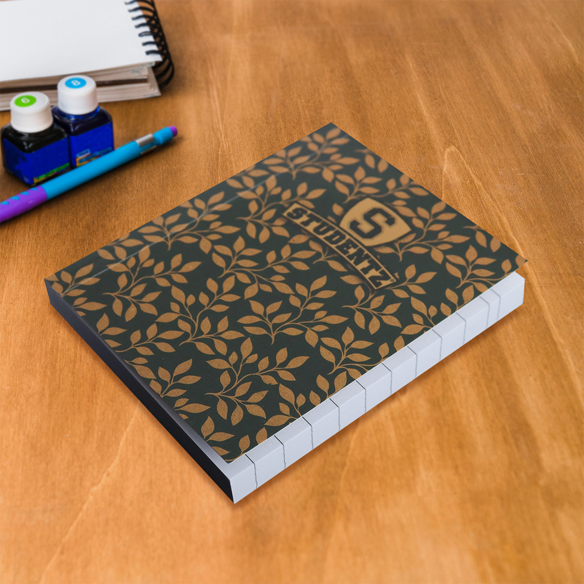 Cuaderno de Bolsillo con Diseño de Hojas, Studentz