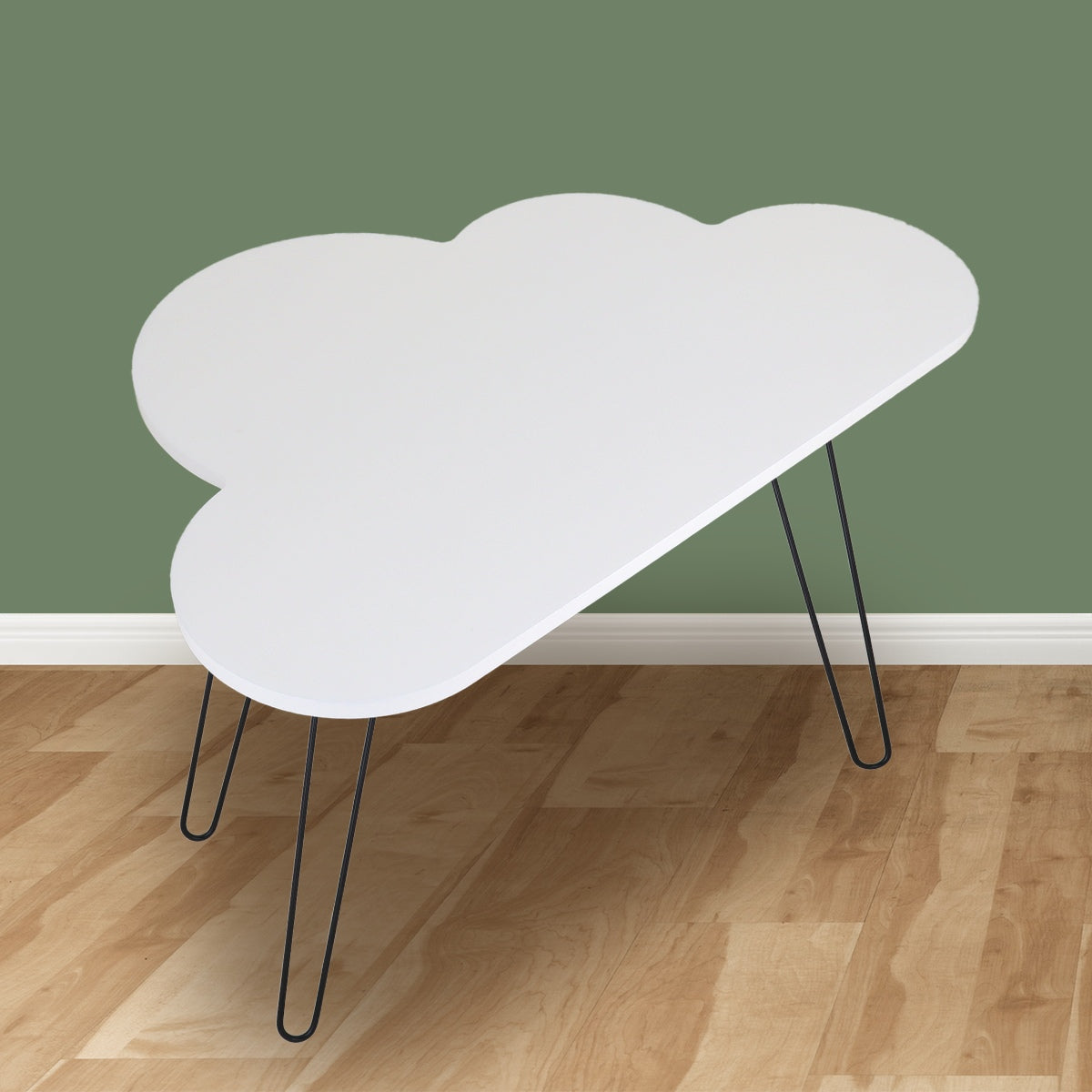 Mesa en Forma de Nube de Madera