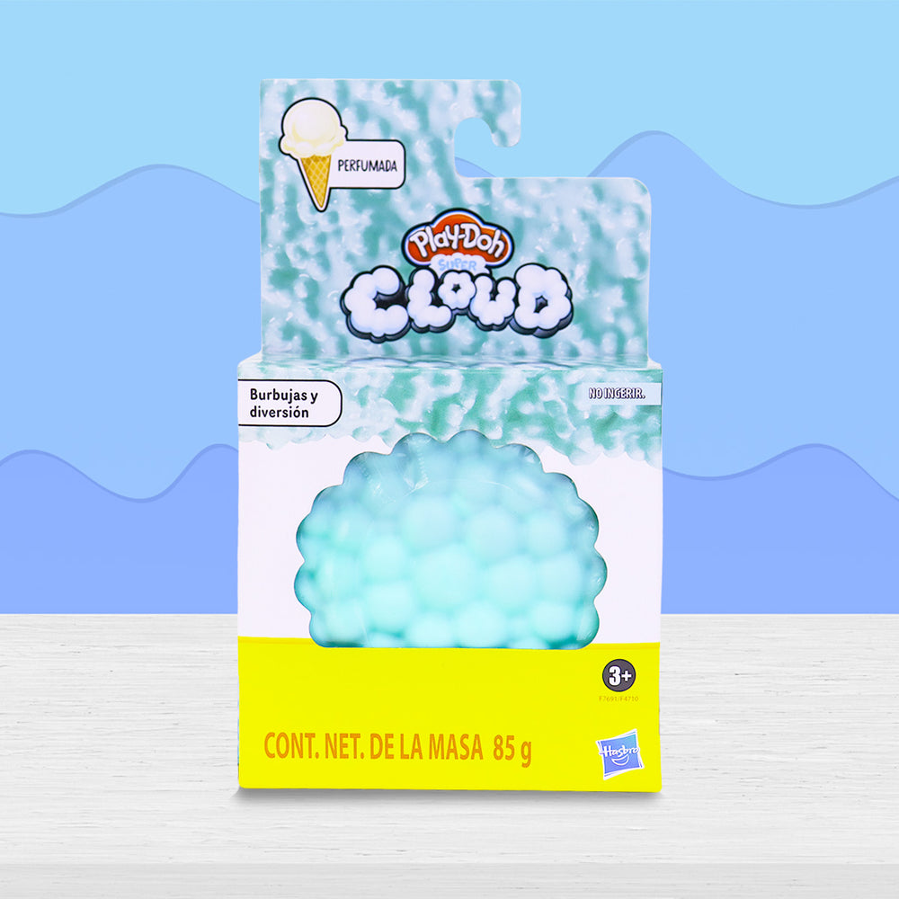 Play-Doh, Super Cloud, Burbujas y Diversión, Lata Individual de Masa color Azul