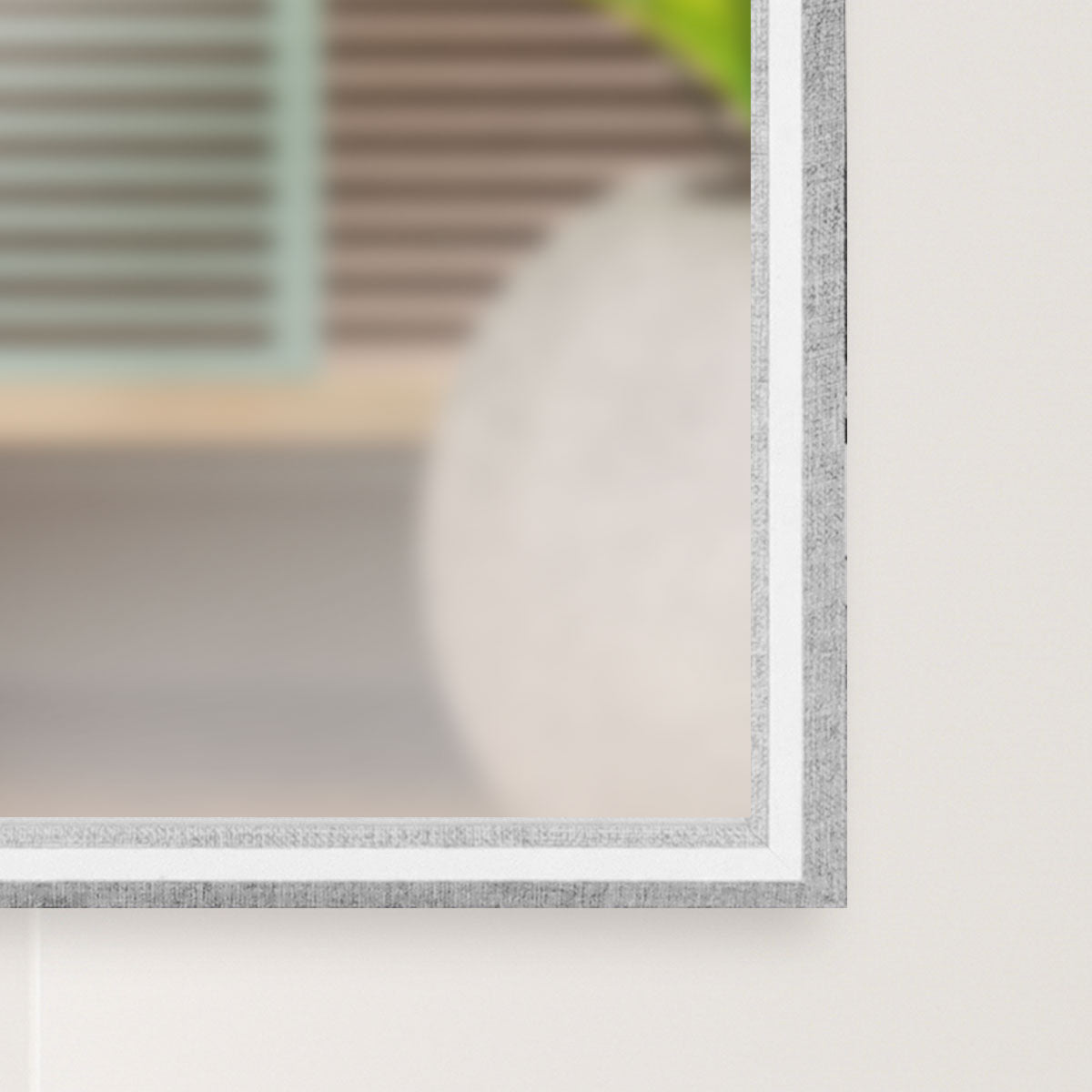 Espejo con Marco color Gris, 30x90cm