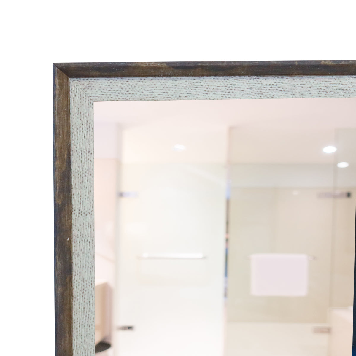 Espejo Decorativo con Marco color Jazmín, 30x60cm