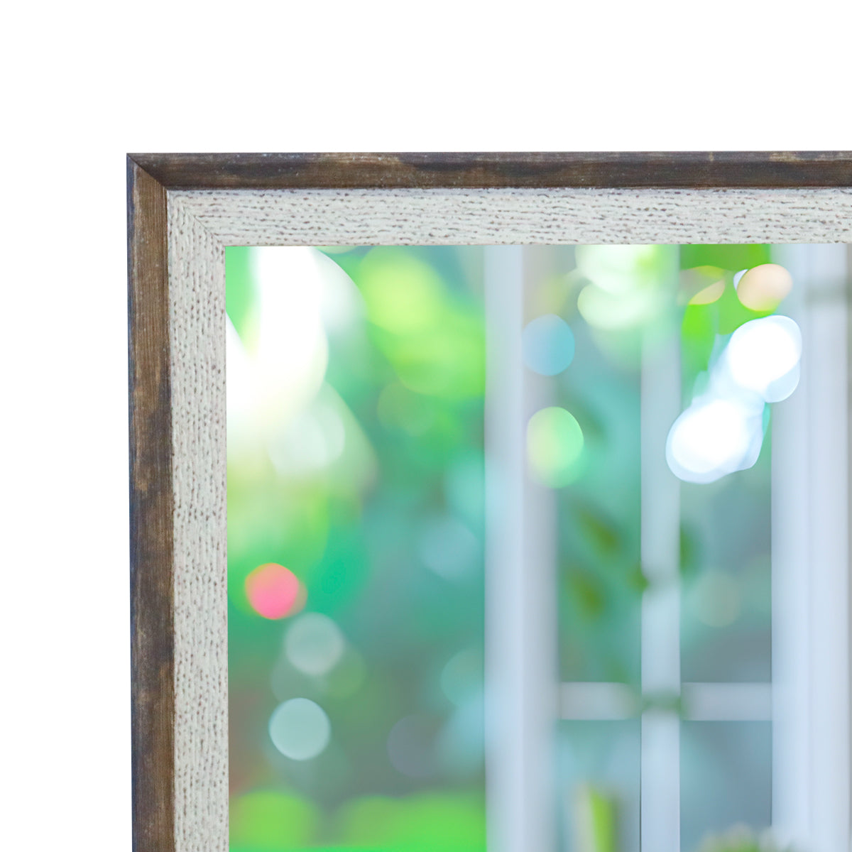 Espejo Decorativo con Marco color Jazmín, 30x60cm