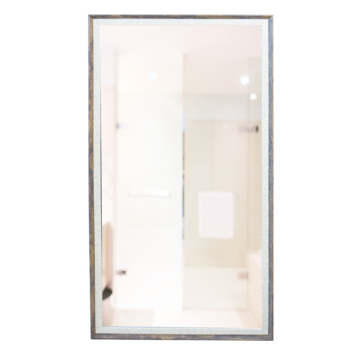 Espejo Decorativo con Marco color Jazmín, 30x60cm