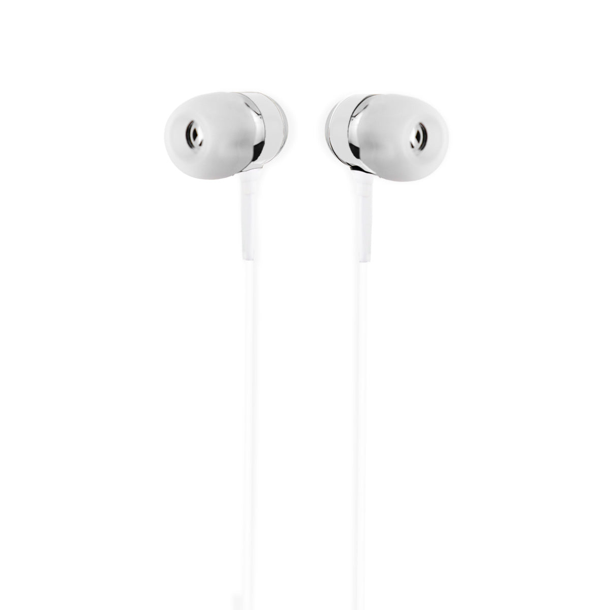 Audífonos Alámbricos color Blanco con Rosa