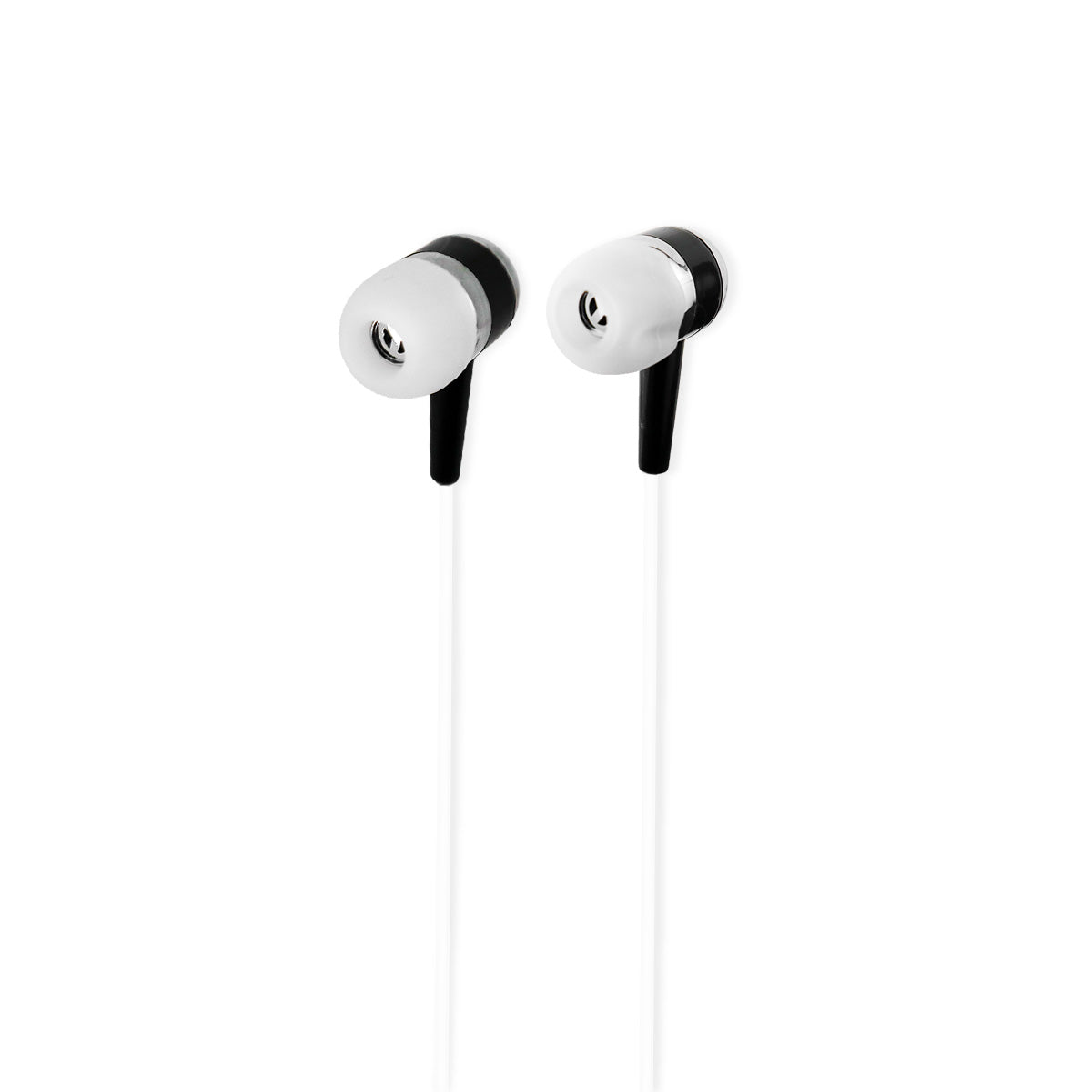 Audífonos Alámbricos color Blanco con Negro