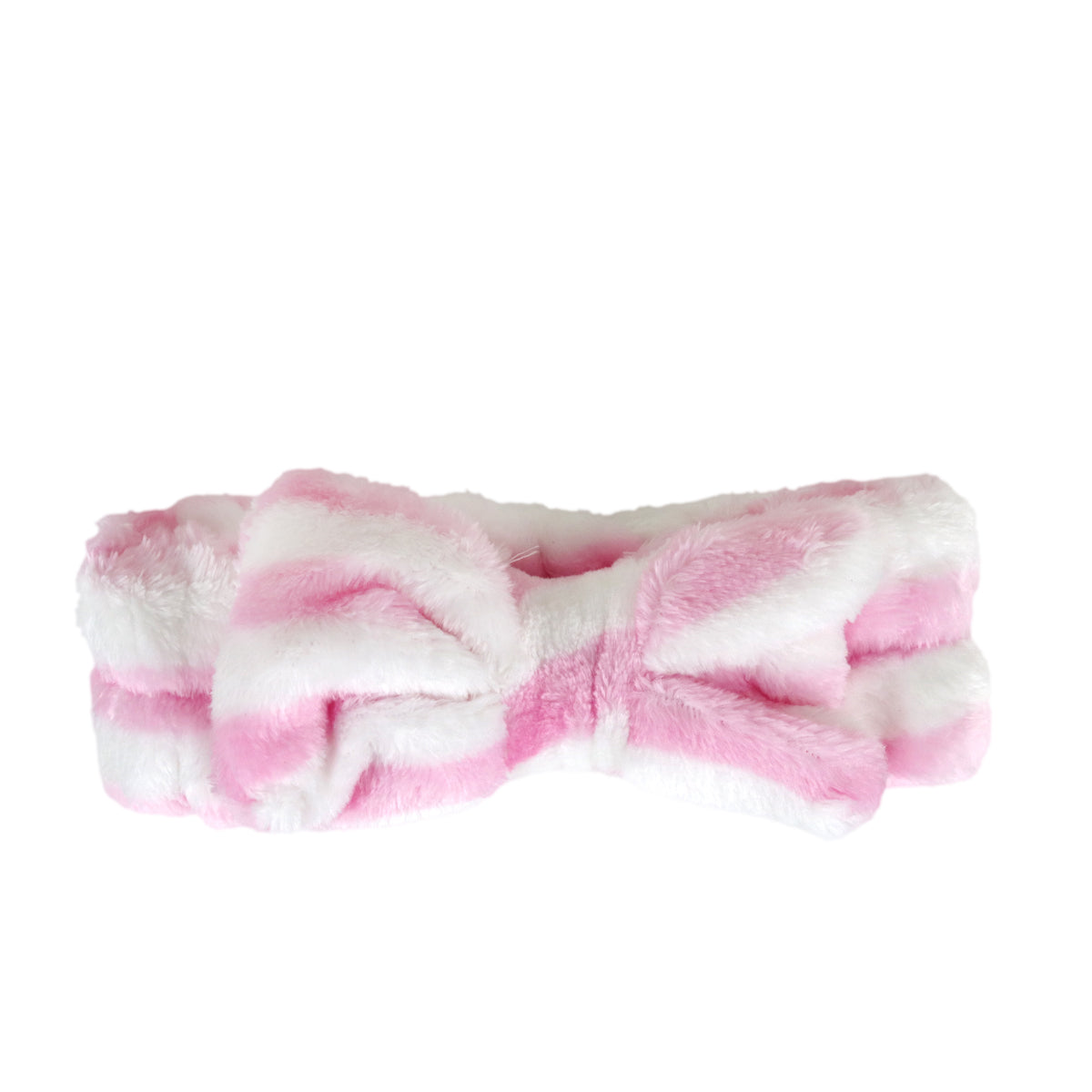 Diadema Facial con Moño para Dama, color Blanco con Rosa