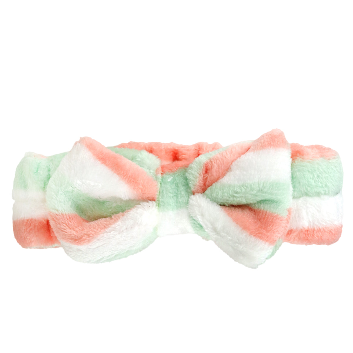 Diadema Facial con Moño para Dama, color Blanco con Verde