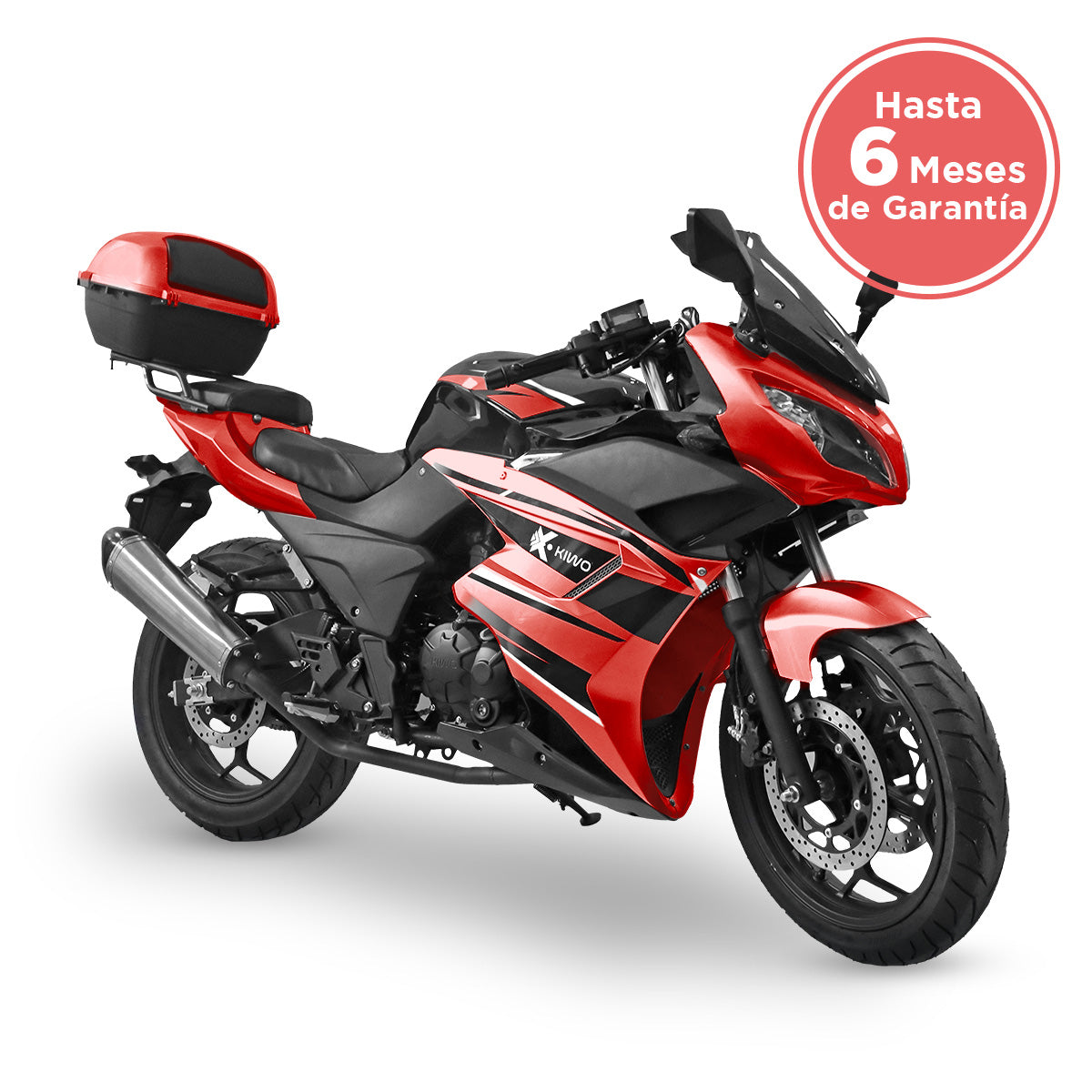 Motocicleta Kiwo KWR 250, color Rojo