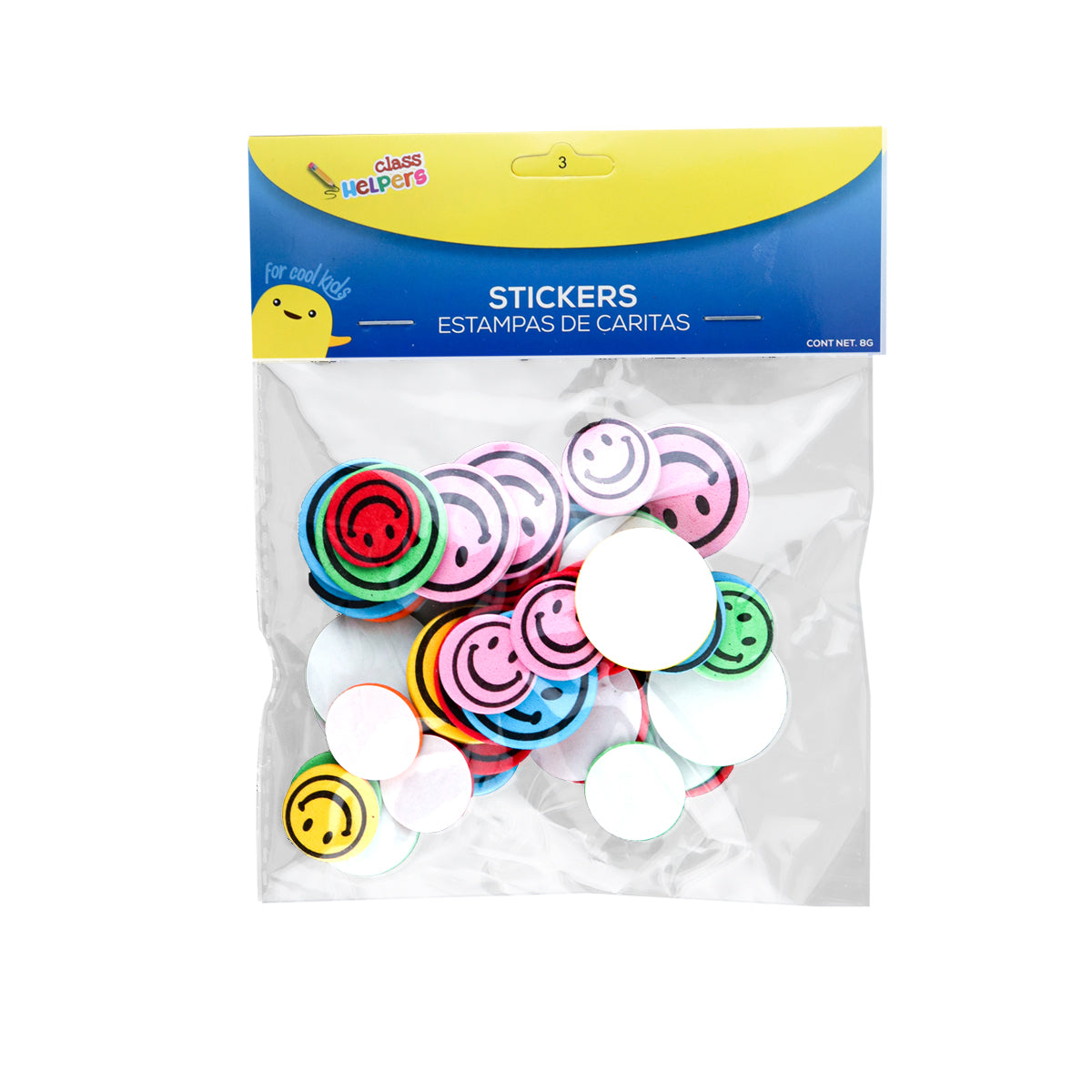 Estampas de Foamy con Adhesivo en Forma de Caritas