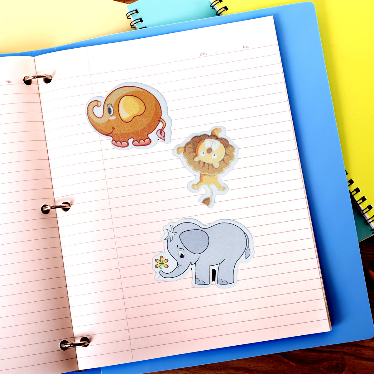 Stickers con Adhesivo en Forma de Animales