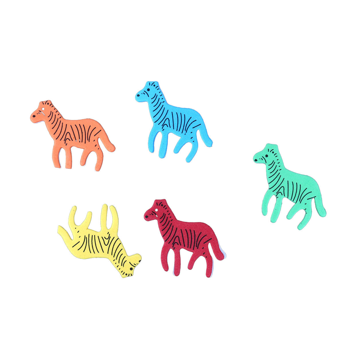 Stickers de Foamy en Forma de Animales con Adhesivo