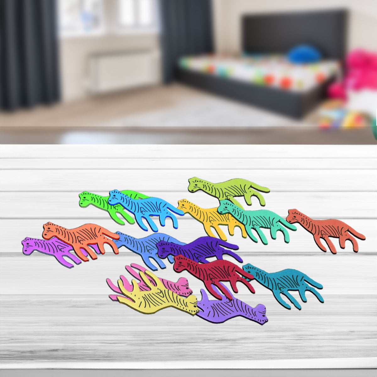 Stickers de Foamy en Forma de Animales con Adhesivo