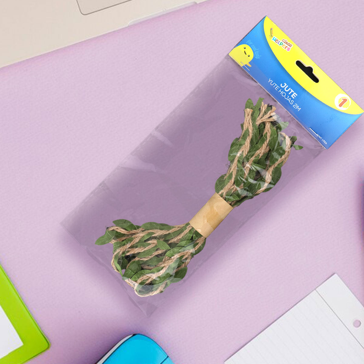 Yute con Hojas Artificiales para Decoración