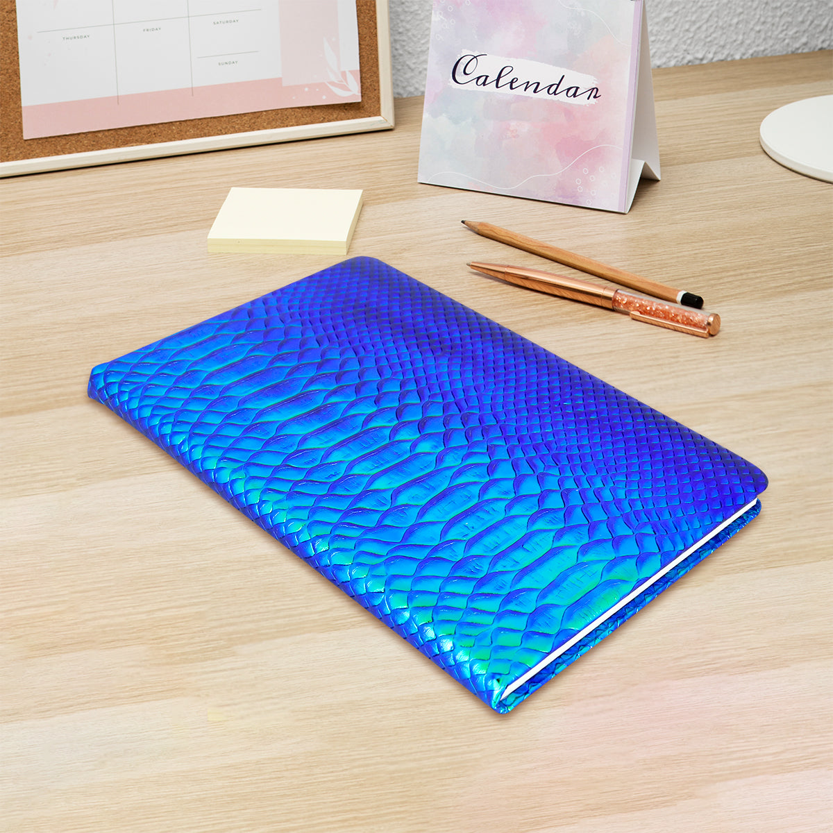 Libreta con Pastas Tornasol color Azul Rey