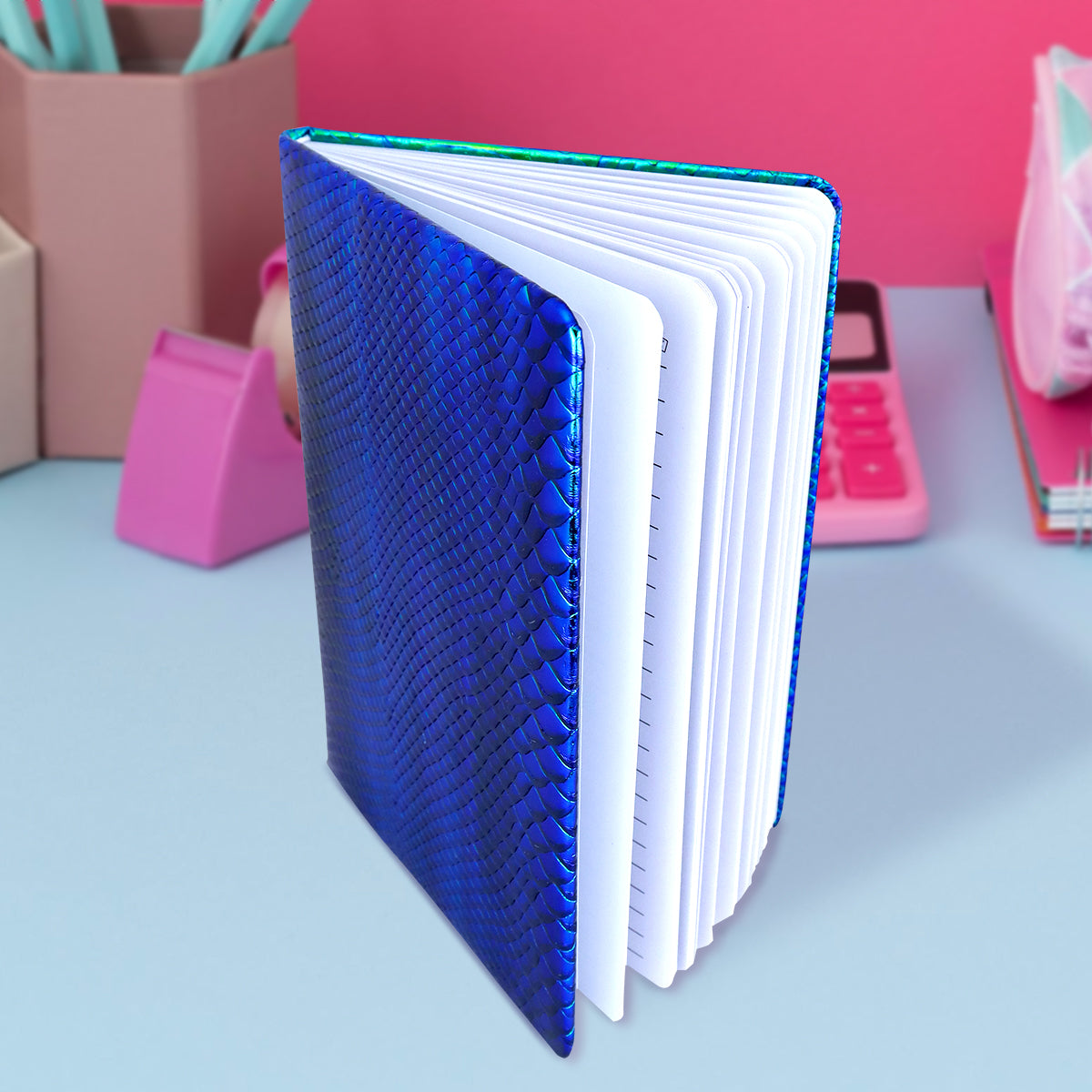 Libreta con Pastas Tornasol color Azul Rey