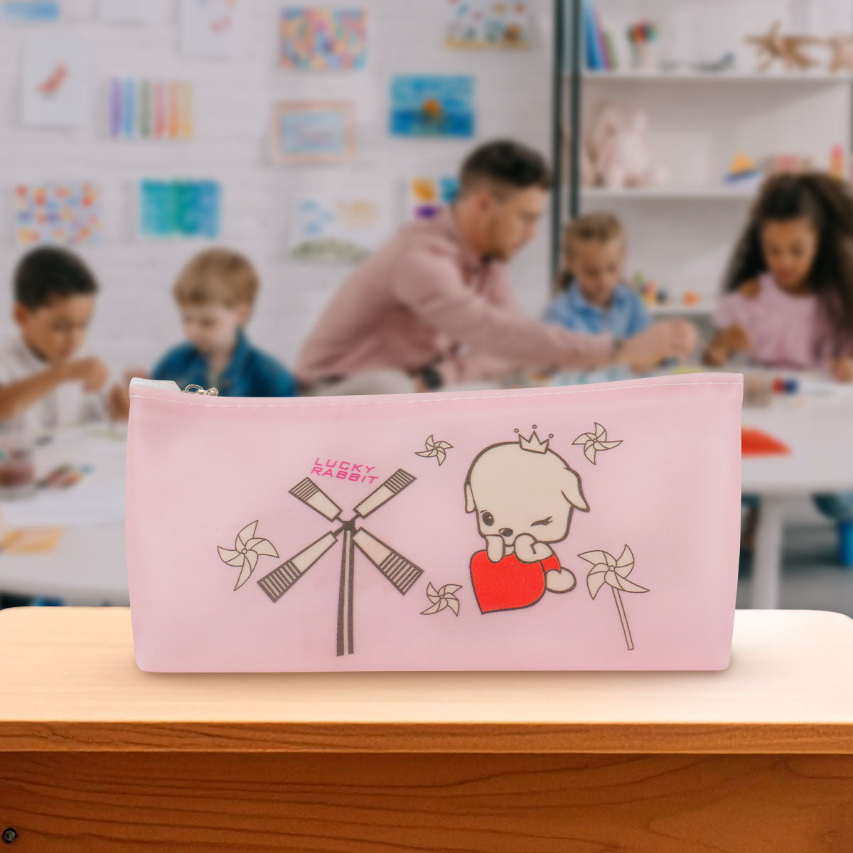 Lapicera, Diseño Perrito, Color Rosa