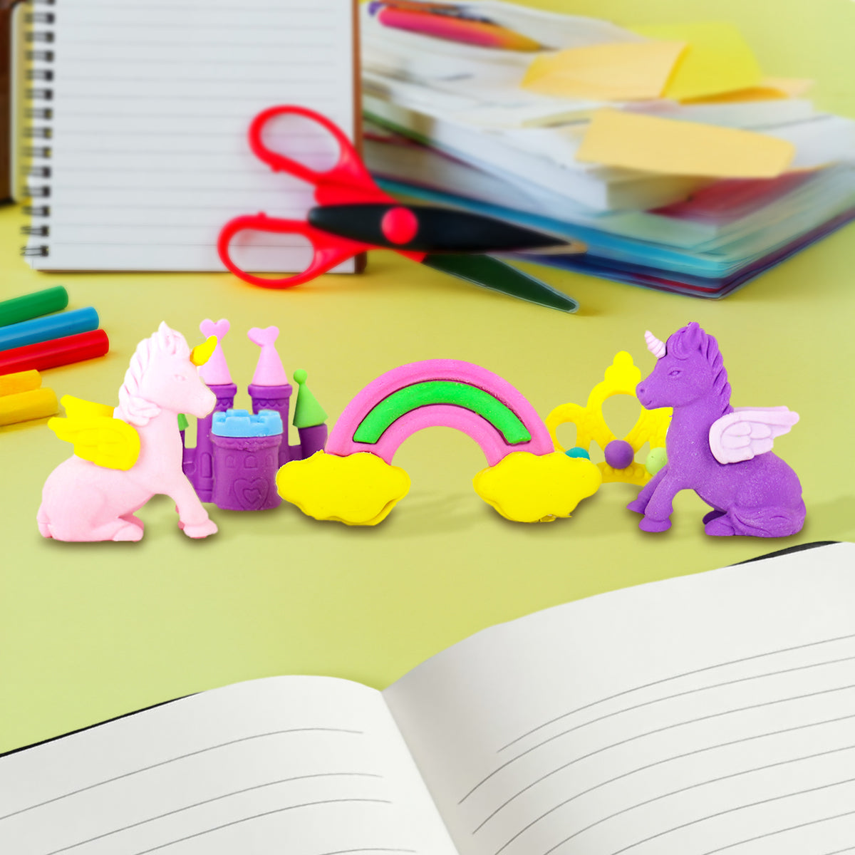 Set de 5 Gomas, Mundo de Princesa