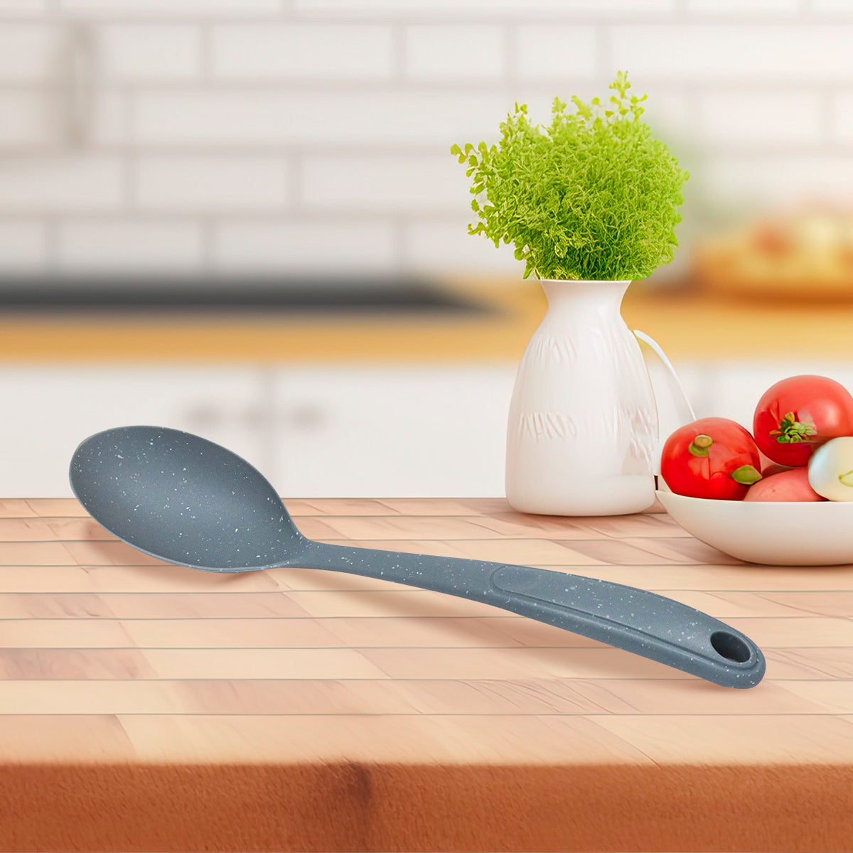 Cuchara de Cocina con Mango color Gris