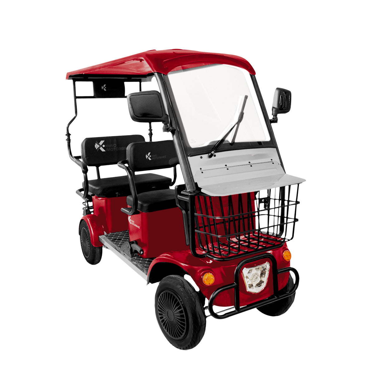 Kiwo, Vehículo Eléctrico con Techo, Modelo BTY001, Color Rojo