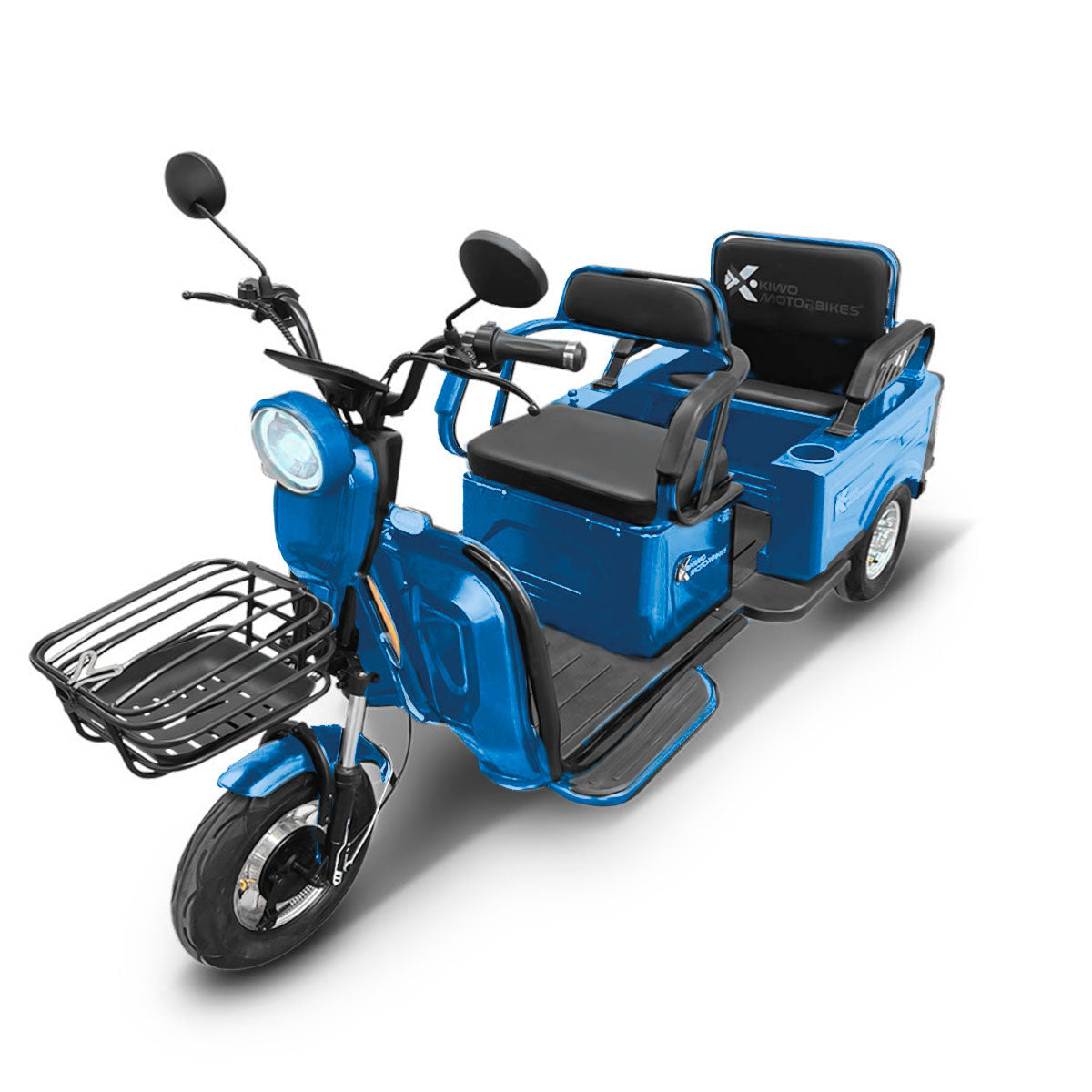 Kiwo, Triciclo Eléctrico para Pasajeros, Modelo BTY003, Color Azul