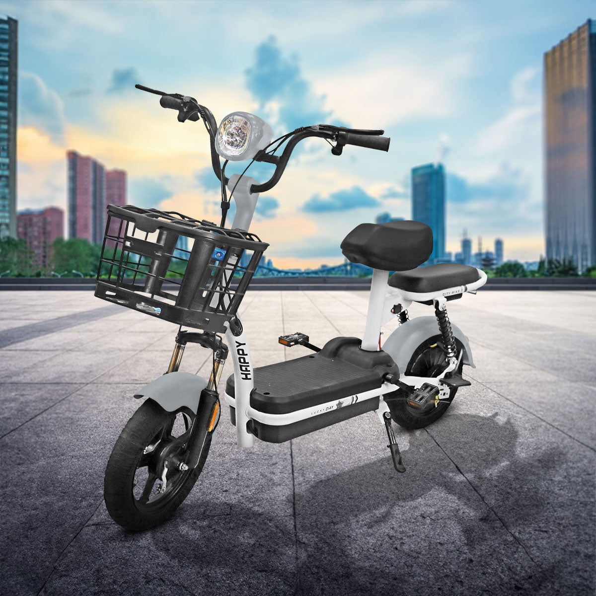 Bicicleta Eléctrica Kiwo GYE003, color Gris