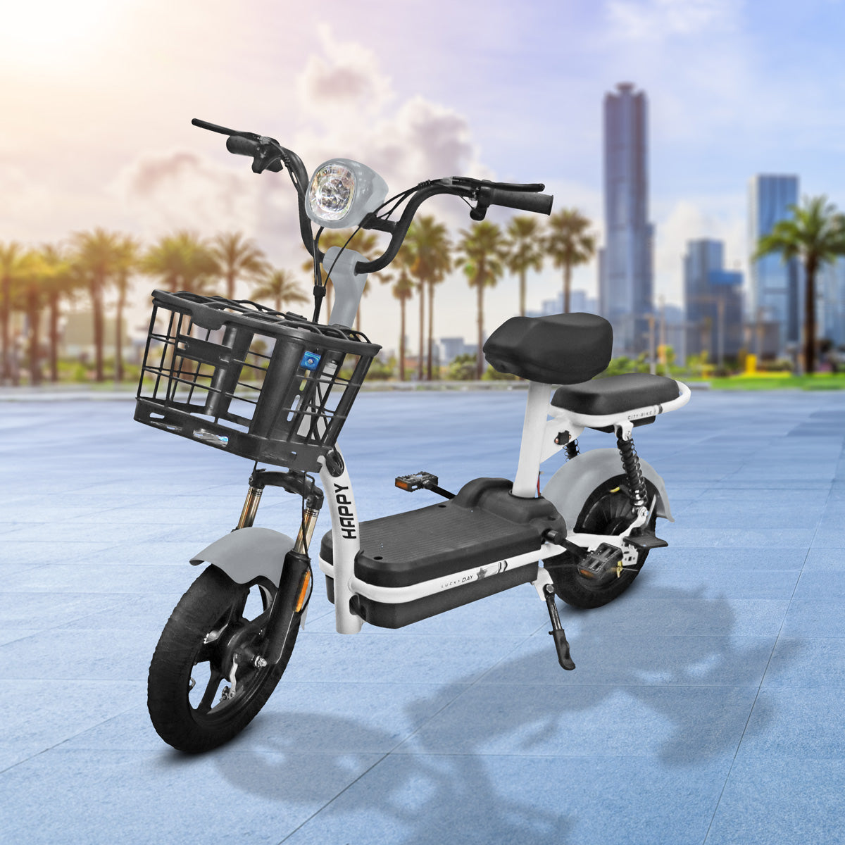 Bicicleta Eléctrica Kiwo GYE003, color Gris