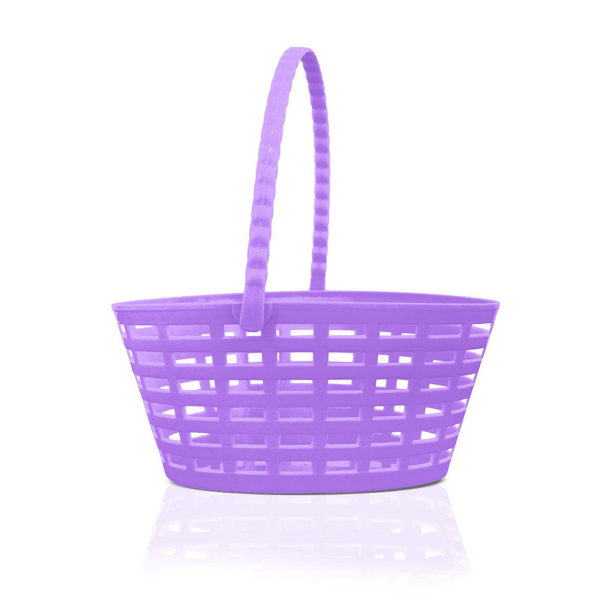 Canasta de Plástico en Forma de Huevo para Pascua, color Morado