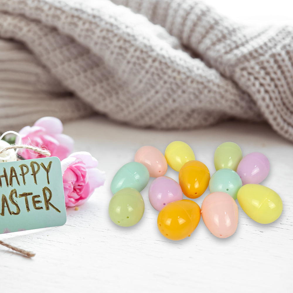 Set de 12 Huevitos para Pascua, Colores Pastel