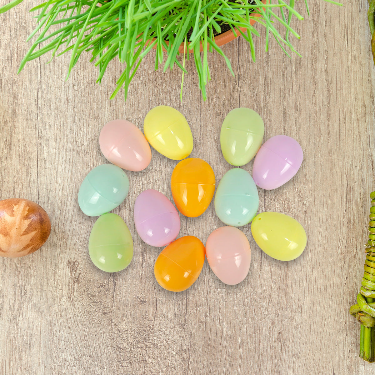 Set de 12 Huevitos para Pascua, Colores Pastel