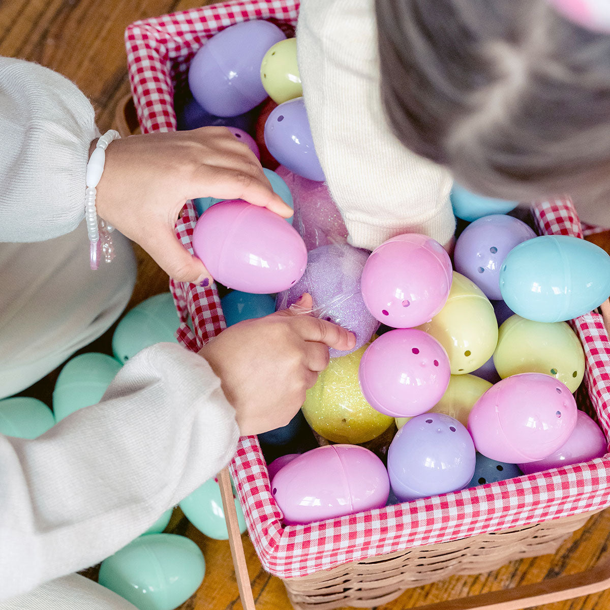 Set de 12 Huevitos para Pascua, Colores Pastel