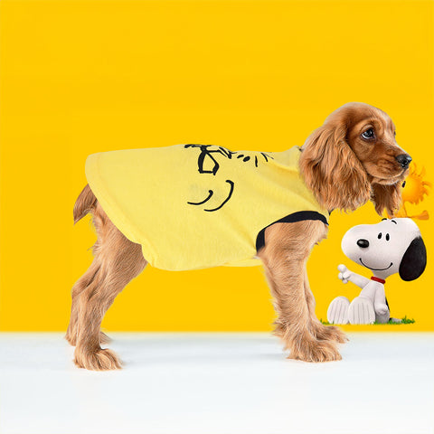 Playera color Amarillo para Mascota, Peanuts