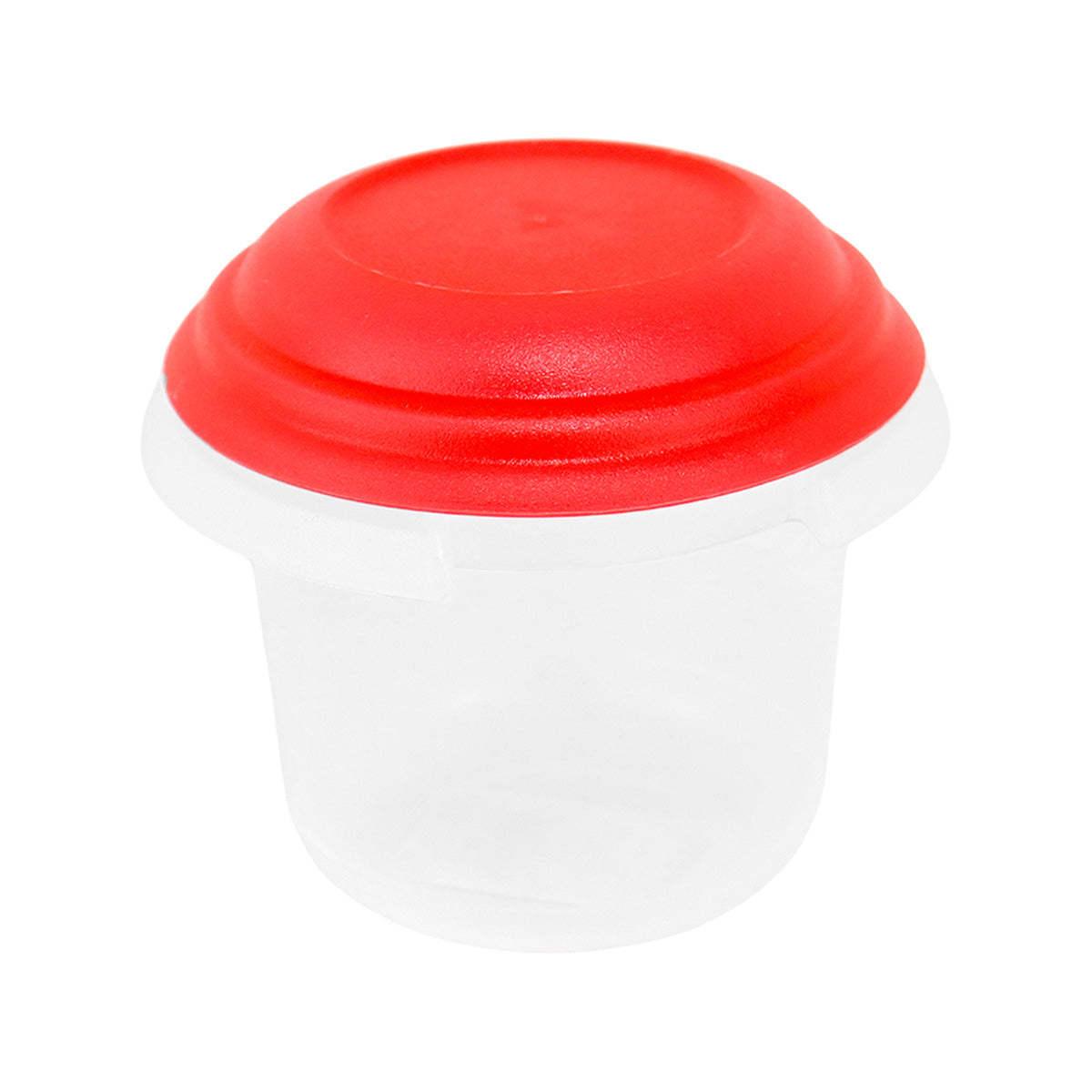 Recipiente Hermético Transparente, Tapa Roja 500 ml
