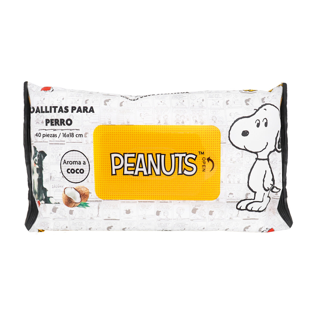 Toallitas Húmedas para Perro, Aroma Coco, 40 pzas