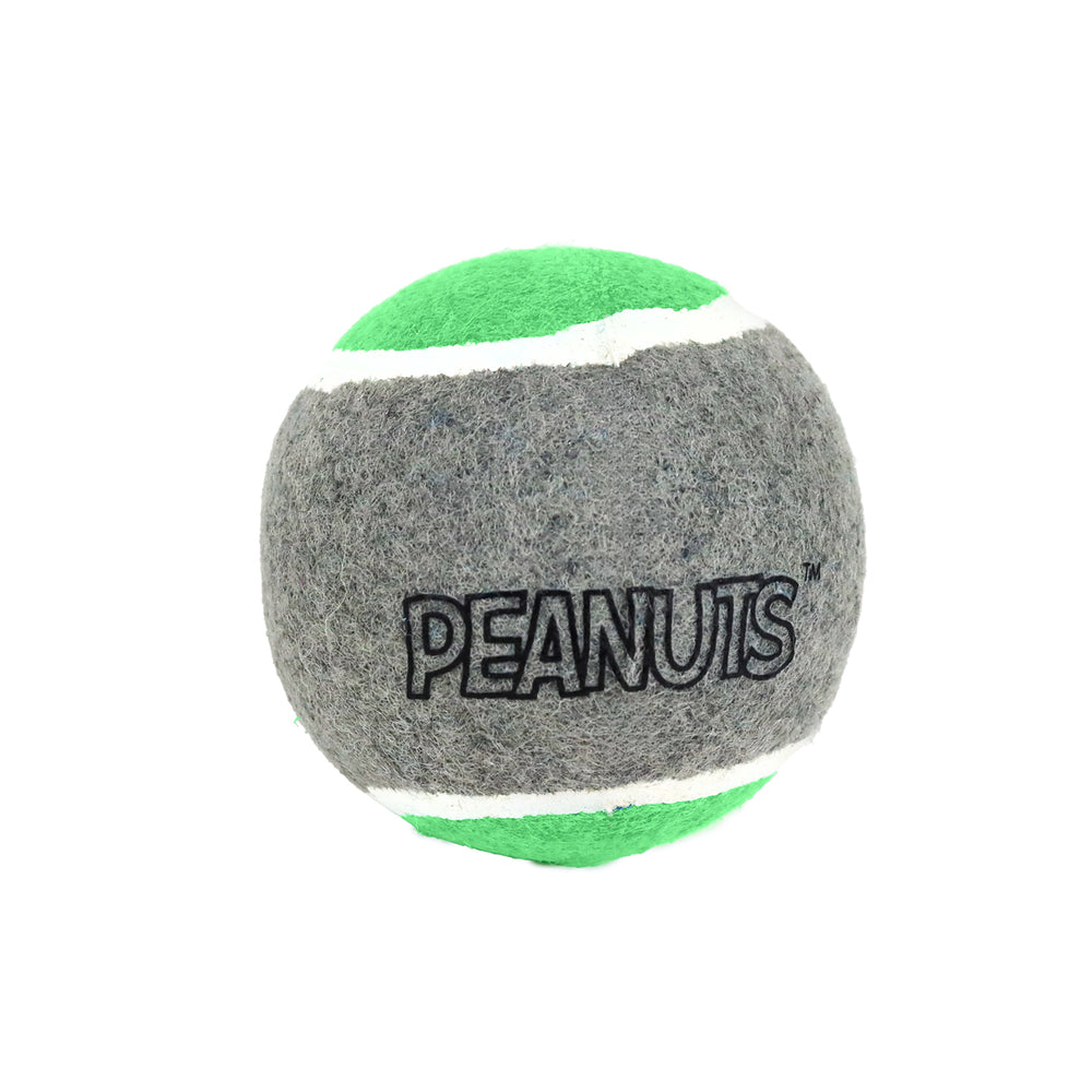 Pelota de Tenis con Diseño de Peanuts para Perro, Color Verde con Gris