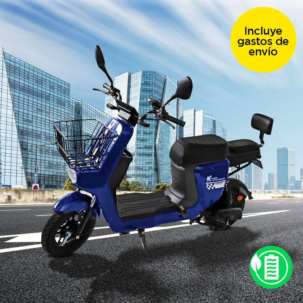 Bicicleta Eléctrica Kiwo Z5, color Azul
