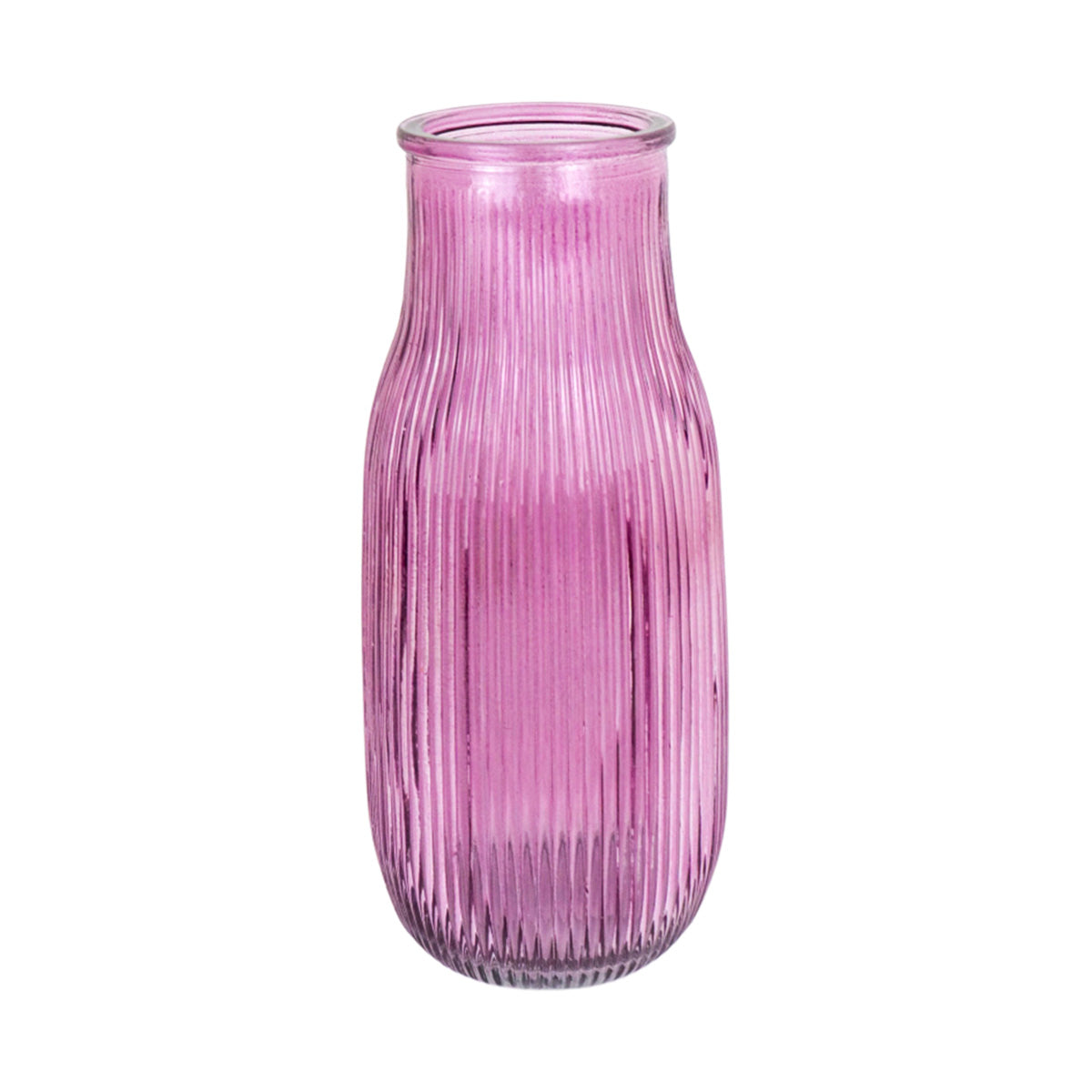 Florero de Cristal color Morado, 9x21cm