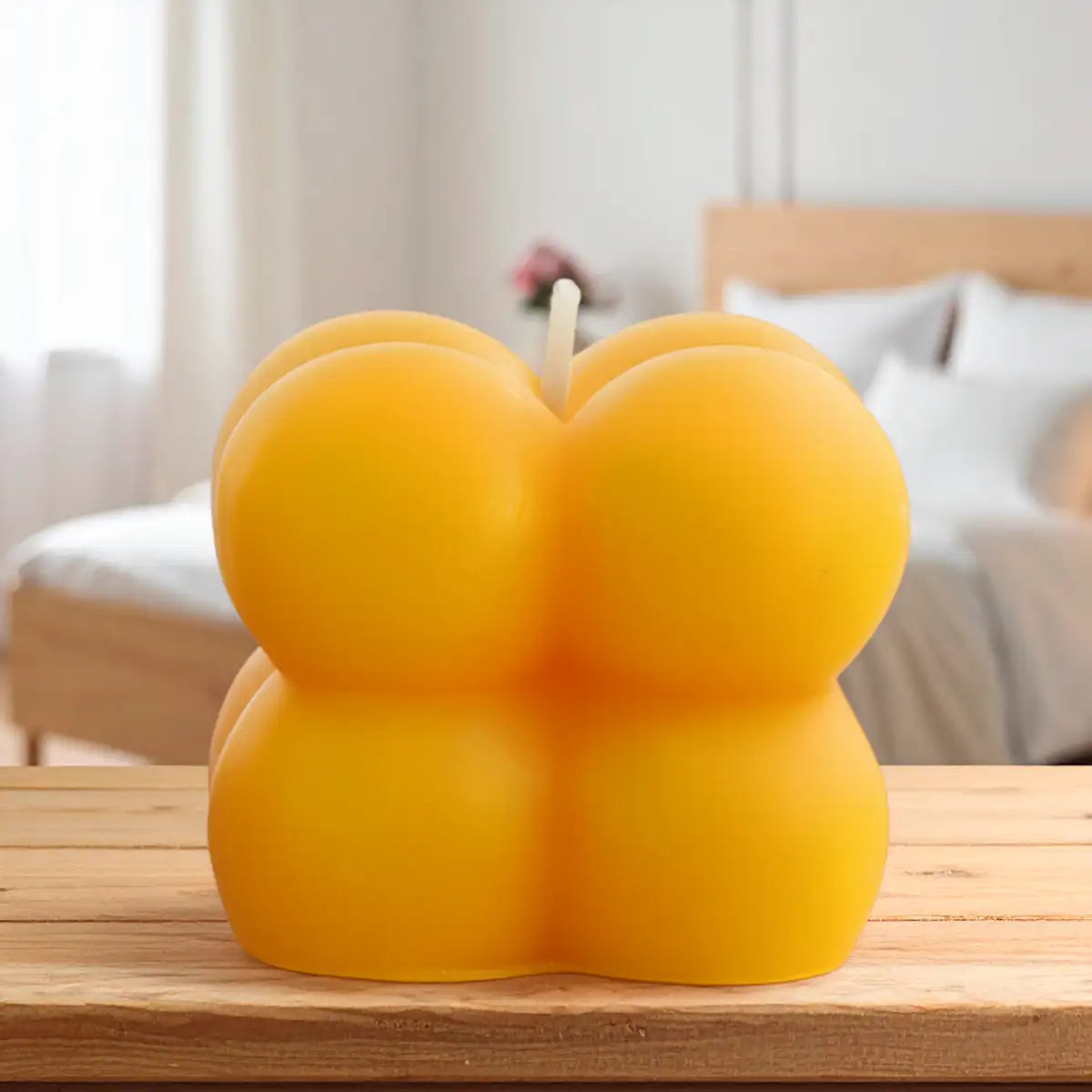 Bubble, Mini Vela Decorativa, Color Amarillo