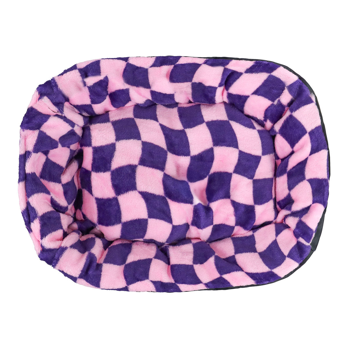 Cama para Mascota, Diseño Cuadros, Color Rosa