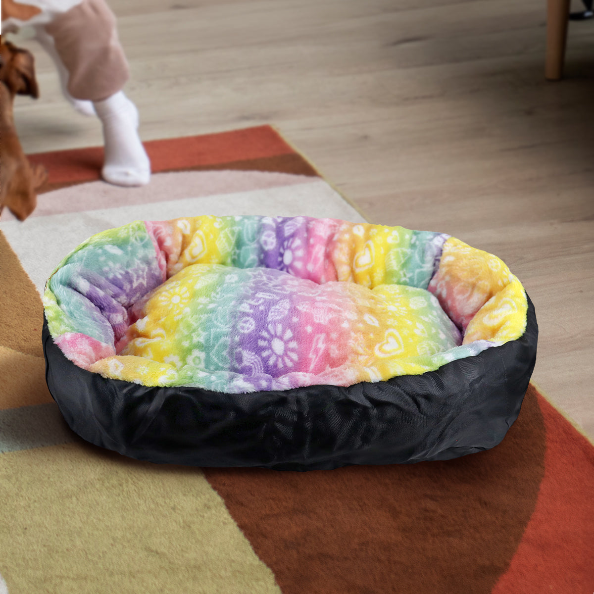 Cama para Mascota, Diseño Peace Colores