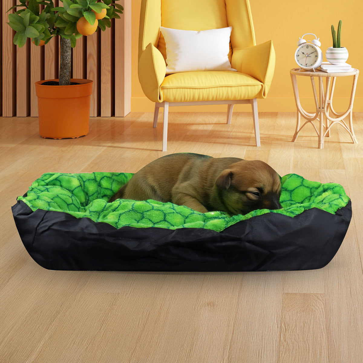 Cama para Mascota, Diseño Textura Verde